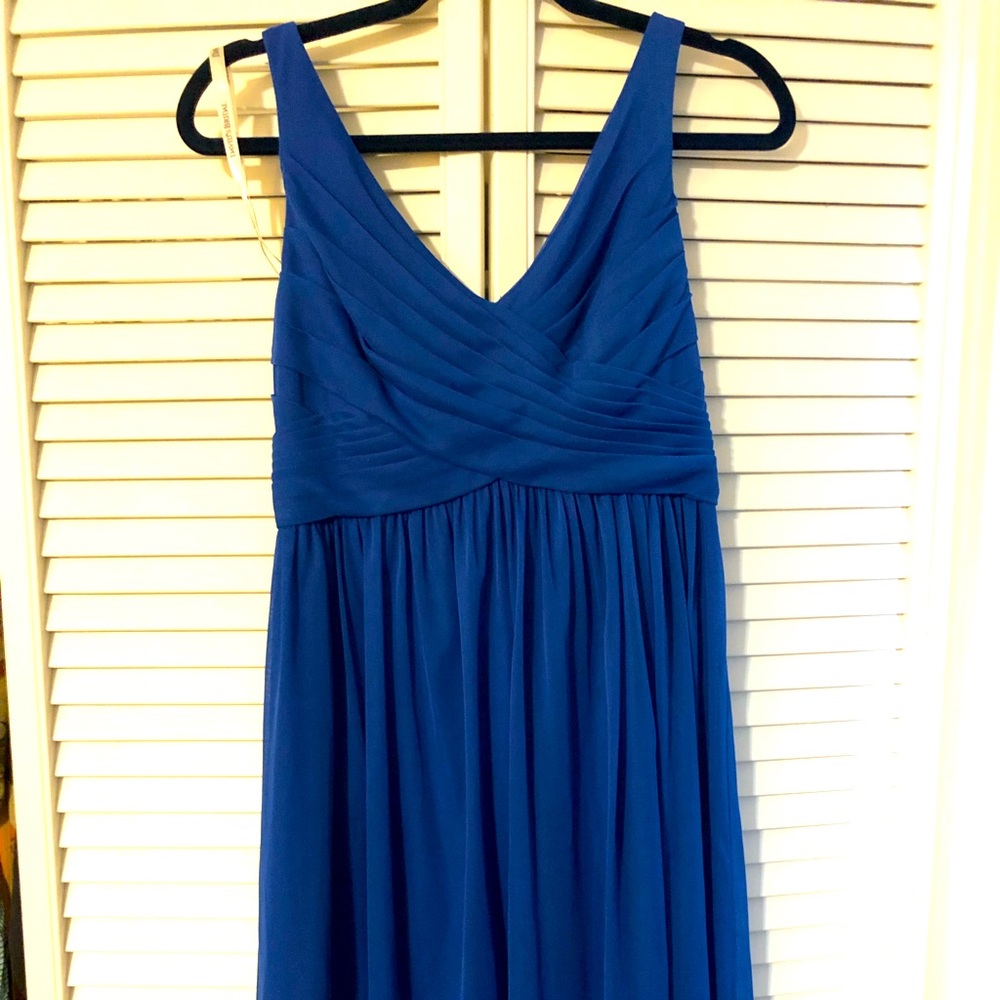 David’s Bridal Horizon Blue Bridesmaid’s Dress
